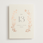 "Queen Anne's Lace" - Table Numbers in Creme Brulee by Jennifer Wick - Front