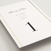 "Scripted Striped" - Table Numbers in Silk by Carolyn MacLaren - Detail