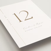 "London" - Table Numbers in Brass by Kelly Schmidt - Detail