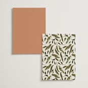 "Delicate" - Table Numbers in Terracotta by Susan Moyal - Back of Card Options