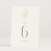 "Vining" - Table Numbers in Chantilly by Jessica Williams - Folded