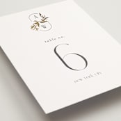 "Vining" - Table Numbers in Chantilly by Jessica Williams - Detail
