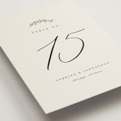 "To Hold" - Table Numbers in Ivory by Carolyn Nicks - Detail