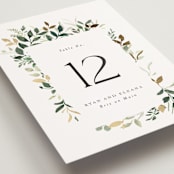 "Garden Serenity" - Table Numbers in Greenery by Itsy Belle Studio - Detail