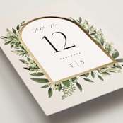 "Bliss" - Table Numbers in Champagne by Leah Bisch - Detail