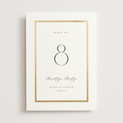 "Chisel" - Table Numbers in Quartz by Kristie Kern - Front