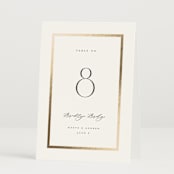 "Chisel" - Table Numbers in Quartz by Kristie Kern - Folded