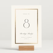 "Chisel" - Table Numbers in Quartz by Kristie Kern - Displayed (stand not included)