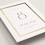 "Chisel" - Table Numbers in Quartz by Kristie Kern - Detail
