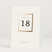 "Defined" - Table Numbers in Snow by mo kelley - Folded