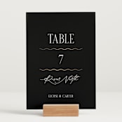 "Inventive" - Table Numbers in Pepper by Olivia Raufman - Displayed (stand not included)