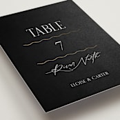 "Inventive" - Table Numbers in Pepper by Olivia Raufman - Detail