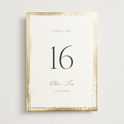 "Brushed Edge" - Table Numbers in Silk by Kelly Schmidt - Front