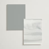 "Brushed Edge" - Table Numbers in Silk by Kelly Schmidt - Back of Card Options