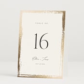 "Brushed Edge" - Table Numbers in Silk by Kelly Schmidt - Folded