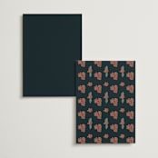 "Wedding birds" - Table Numbers in Onyx by Ana de Sousa - Back of Card Options