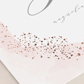 "Sparkling Champagne" - Table Numbers in Blush by Kristie Kern - Detail