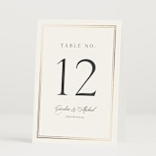 "Lustre" - Table Numbers in Cloud by Nicole Walsh - Folded