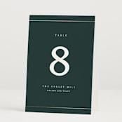 "Style and grace" - Table Numbers in Forest by Stacey Meacham - Folded