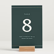 "Style and grace" - Table Numbers in Forest by Stacey Meacham - Displayed (stand not included)