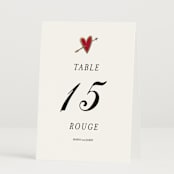 "Amore" - Table Numbers in Snow by Ani Somi - Folded