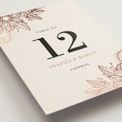 "Mandala Corners" - Table Numbers in Peony by Oma N. Ramkhelawan - Detail