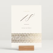 "Gilded Henna" - Table Numbers in Lily by Mansi Verma - Displayed (stand not included)