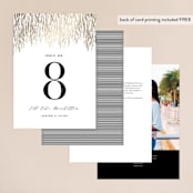 "Sparkle + Shine" - Table Numbers in Snow by Kristie Kern - Back of Card Options