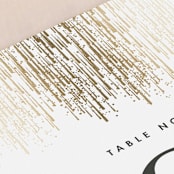 "Sparkle + Shine" - Table Numbers in Snow by Kristie Kern - Detail