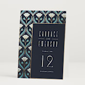 "Deco pattern" - Table Numbers in Cote d'azur by Ana de Sousa - Folded