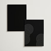"ionic" - Table Numbers in Onyx by Lori Wemple - Back of Card Options