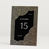 "ionic" - Table Numbers in Onyx by Lori Wemple - Folded