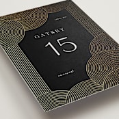 "ionic" - Table Numbers in Onyx by Lori Wemple - Detail