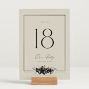 "Bouquet Toss" - Table Numbers in Smoke by Robert and Stella - Displayed (stand not included)
