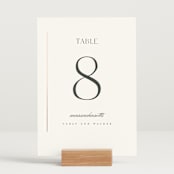 "Understated Elegance" - Table Numbers in Cotton by Stacey Meacham - Displayed (stand not included)