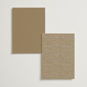 "Monogram in Leaves" - Table Numbers in Pearl by Leah Bisch - Back of Card Options