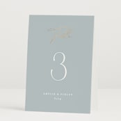 "Delicacy" - Table Numbers in Dusty Blue by Angela Thompson - Folded