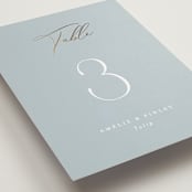 "Delicacy" - Table Numbers in Dusty Blue by Angela Thompson - Detail