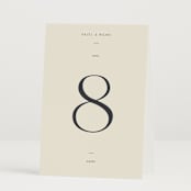 "Walnut" - Table Numbers in Linen by Blustery August - Folded