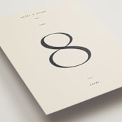 "Walnut" - Table Numbers in Linen by Blustery August - Detail