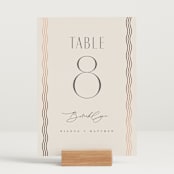 "Newberry" - Table Numbers in Bisque by Kristie Kern - Displayed (stand not included)