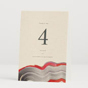 "Agate" - Table Numbers in Gem by Sumak Studio - Folded
