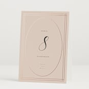 "Champagne" - Table Numbers in Rose by Ani Somi - Folded