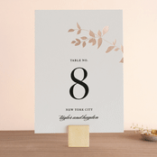 "Daydream" - Table Numbers in Copper by Jennifer Postorino - Front