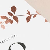 "Daydream" - Table Numbers in Copper by Jennifer Postorino - Detail