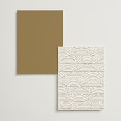 "Moderne" - Table Numbers in Alabaster by Pixel and Hank - Back of Card Options