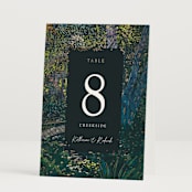 "By the Creek" - Table Numbers in Emerald by Becky Nimoy - Folded