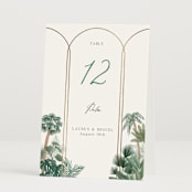 "The Greenhouse" - Table Numbers in Seagreen by Elly - Folded