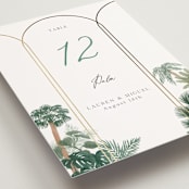 "The Greenhouse" - Table Numbers in Seagreen by Elly - Detail