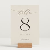 "gathering" - Table Numbers in Smoke by Olivia Raufman - Displayed (stand not included)